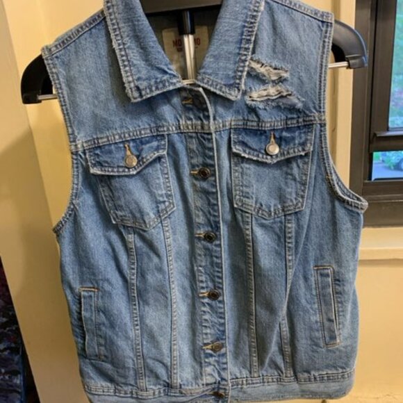 Mossimo Supply Co. Jackets & Blazers - Mossimo Denim Vest ( Distessed)